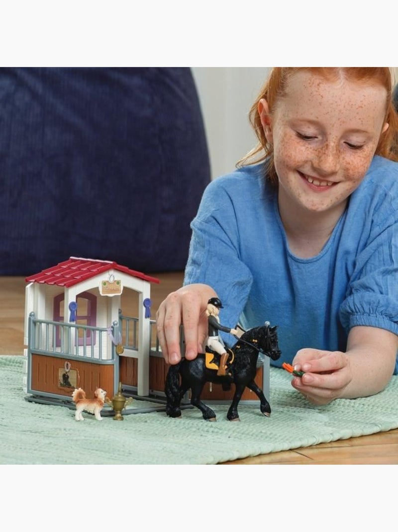 Figurine Horse Club : Box avec Tori & Princesse Blanc - Kiabi