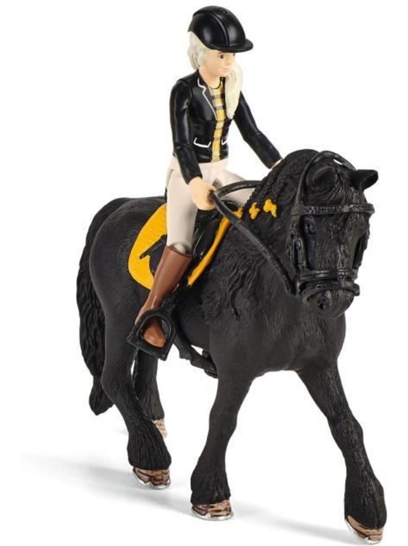 Figurine Horse Club : Box avec Tori & Princesse Blanc - Kiabi