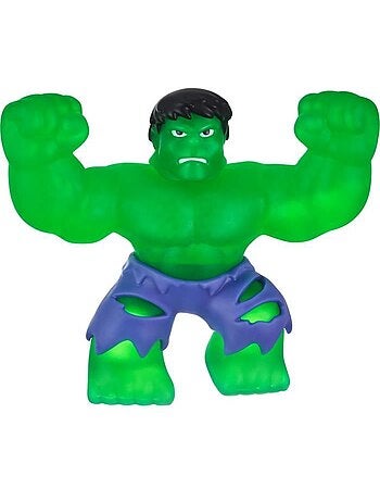 Figurine hulk s3 - moose toys - 11 cm - goo jit zu marvel - vert et bleu