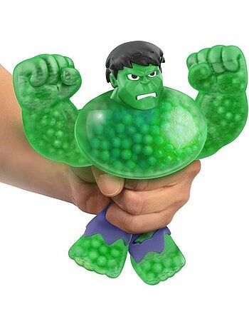 Figurine hulk s3 - moose toys - 11 cm - goo jit zu marvel - vert et bleu
