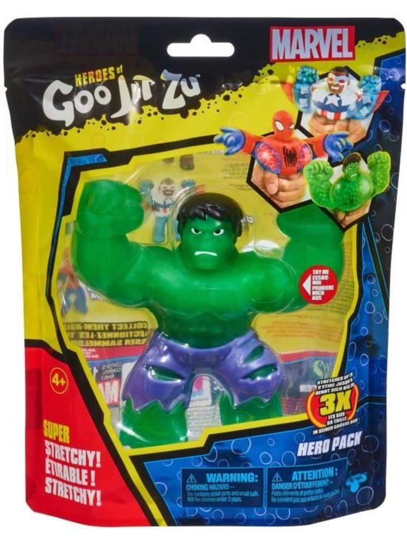 Figurine hulk s3 - moose toys - 11 cm - goo jit zu marvel - vert et bleu Vert - Kiabi