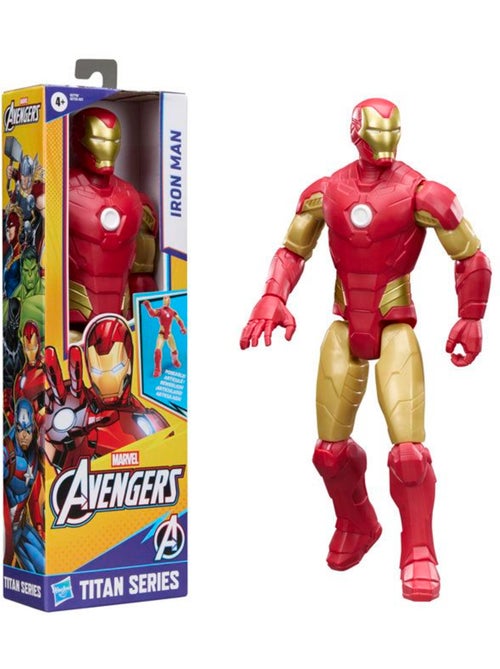 Figurine iron man 29 cm articulée titan series - hasbro avengers - Kiabi