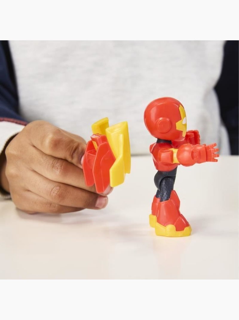 Figurine iron man et véhicule bolide iron man, marvel iron man and his awesome friends, dès 3 ans Rouge - Kiabi