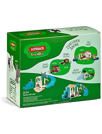 Figurine jeux pour chats, schleich 42764 farm world, dès 3 ans