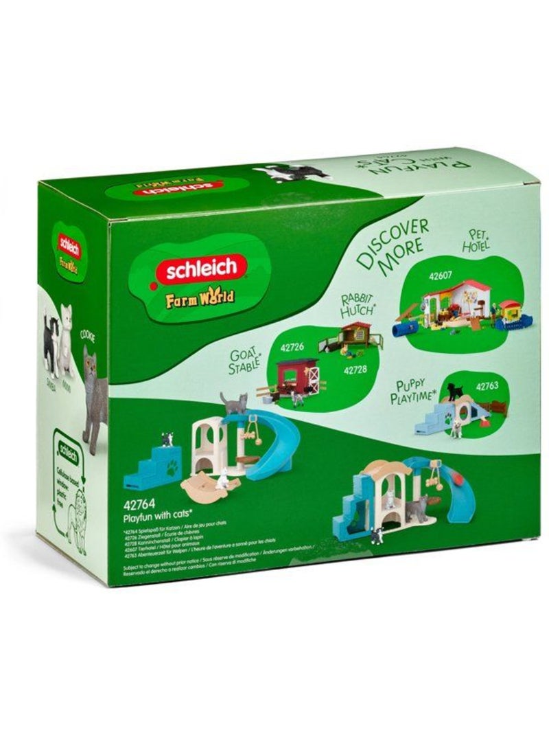 Figurine jeux pour chats, schleich 42764 farm world, dès 3 ans Bleu - Kiabi