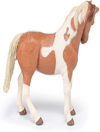 Figurine jument pinto