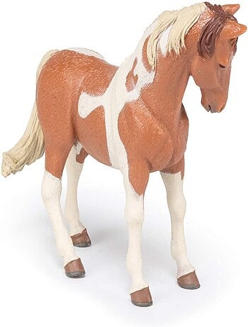 Figurine jument pinto