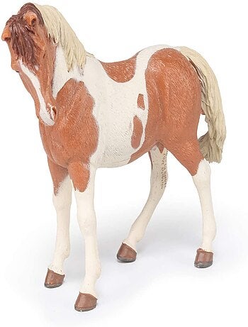 Figurine jument pinto