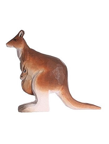 Figurine Kangourou en bois