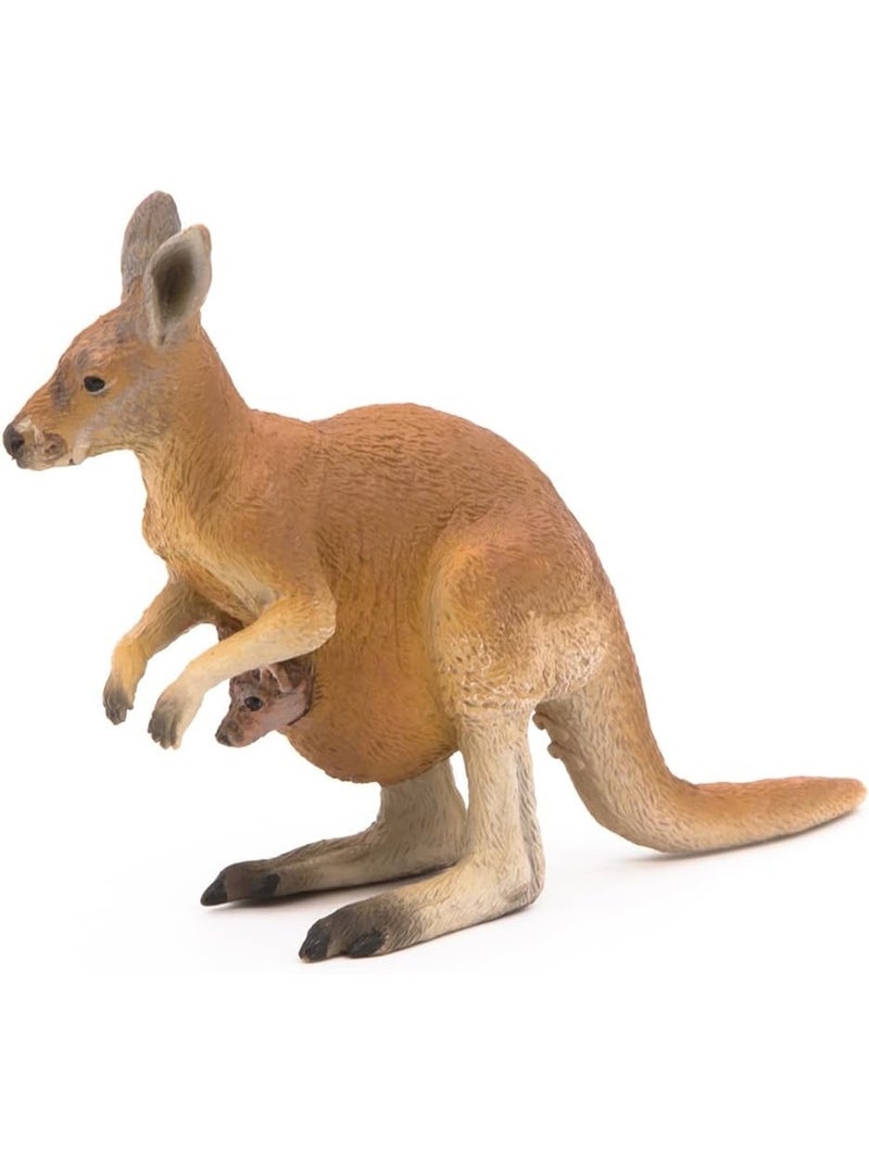 Figurine Kangourou et son bébé Marron - Kiabi