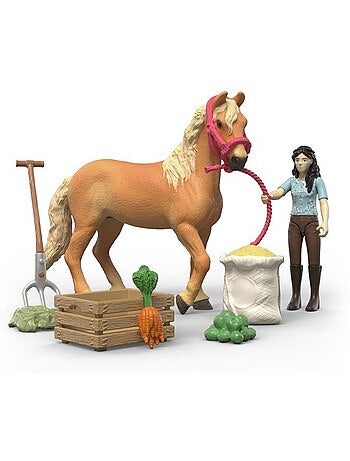 Figurine kit de soins emily - schleich 42797 - gamme horse club