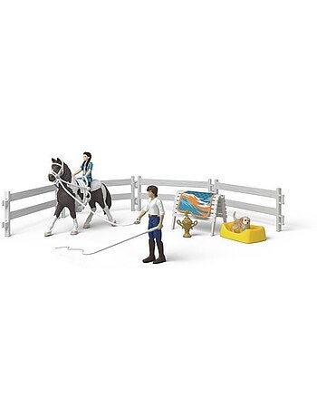 Figurine kit de voltige kim - schleich 42799 - gamme horse club