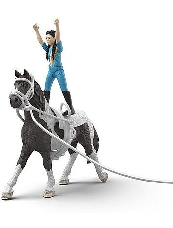 Figurine kit de voltige kim - schleich 42799 - gamme horse club