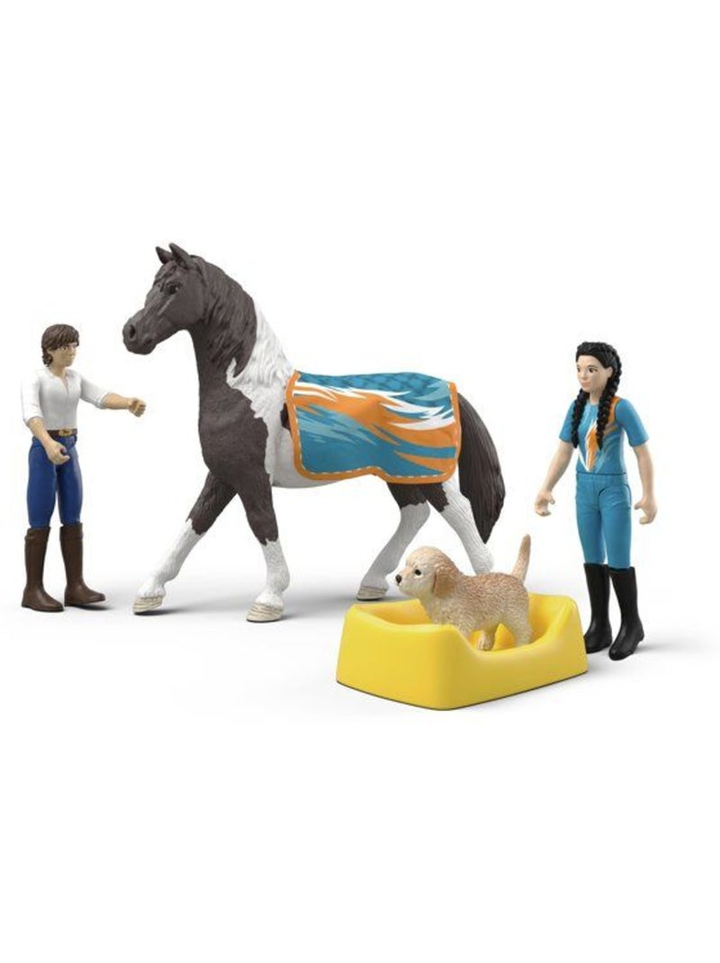 Figurine kit de voltige kim - schleich 42799 - gamme horse club Noir - Kiabi