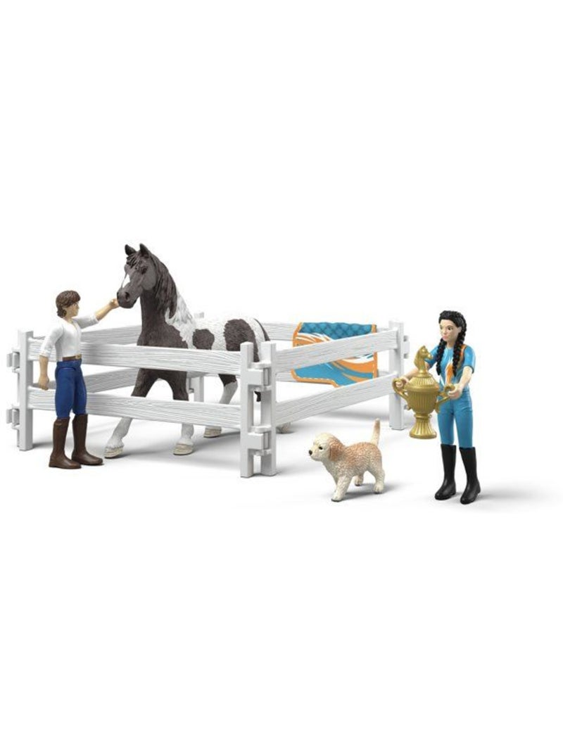 Figurine kit de voltige kim - schleich 42799 - gamme horse club Noir - Kiabi