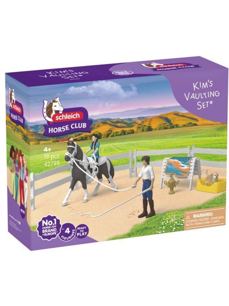 Figurine kit de voltige kim - schleich 42799 - gamme horse club Noir - Kiabi