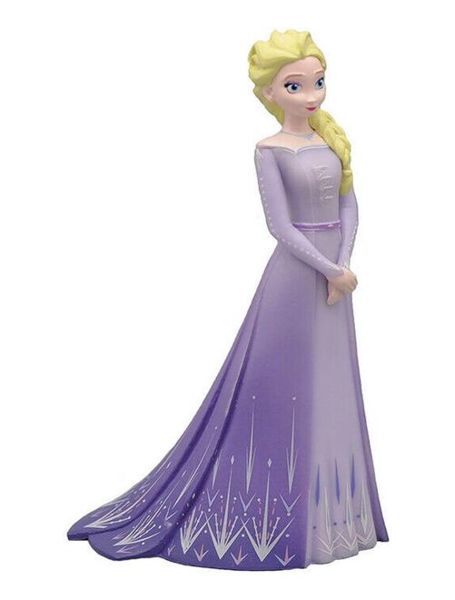 Figurine La Reine des Neiges (Frozen) : Elsa en robe violette - Kiabi