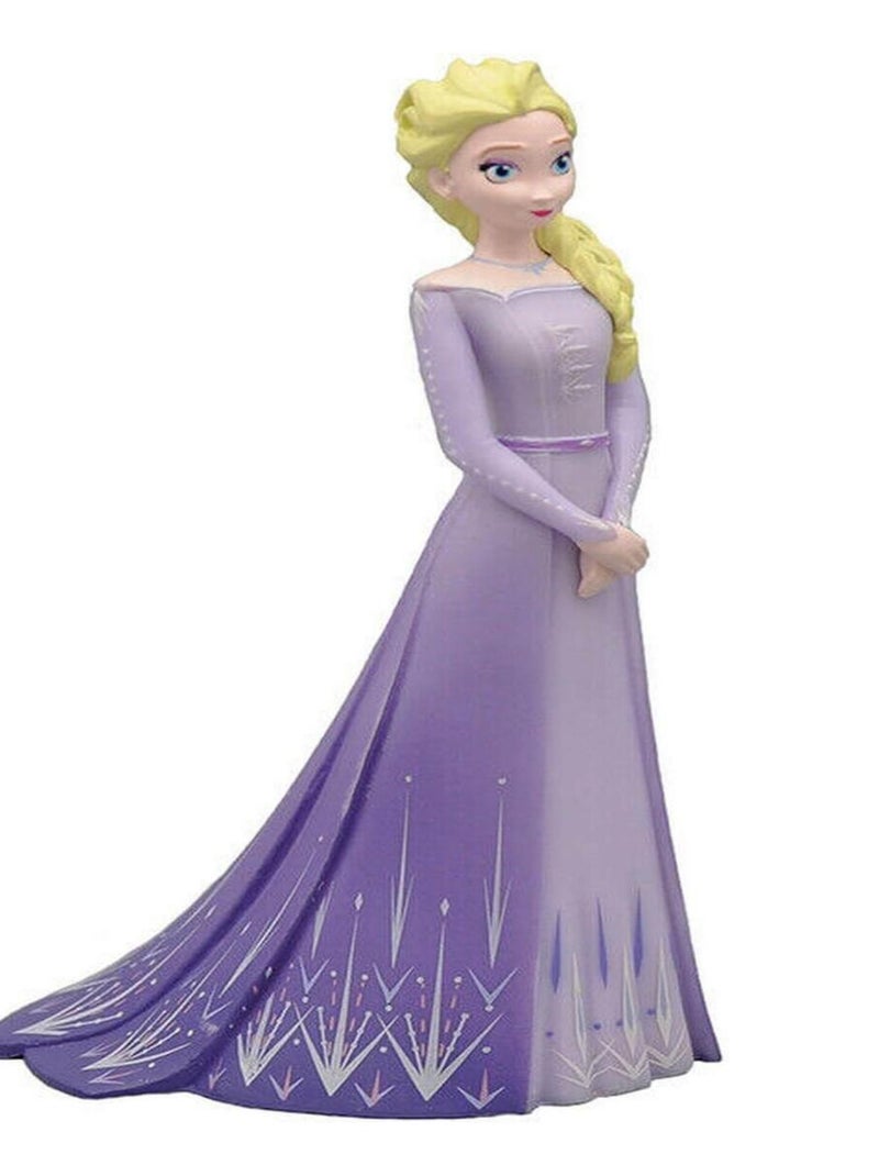 Figurine La Reine des Neiges (Frozen) : Elsa en robe violette N/A - Kiabi