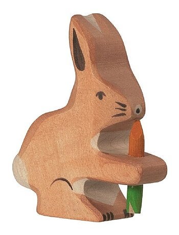Figurine Lapin avec carotte