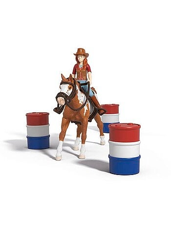 Figurine l'aventure western de hannah, schleich 42775 horse club, dès 5 ans