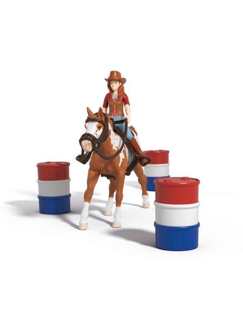 Figurine l'aventure western de hannah, schleich 42775 horse club, dès 5 ans Marron - Kiabi