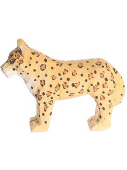 Figurine léopard en bois - Kiabi