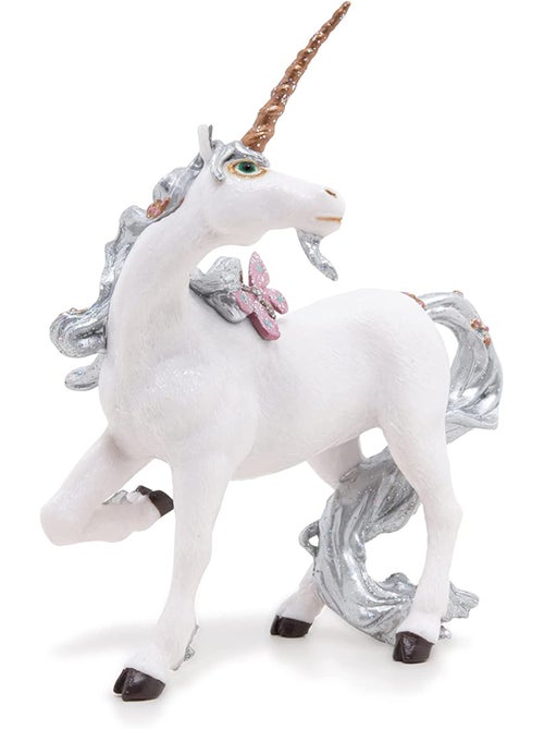 Figurine Licorne argentée - Kiabi