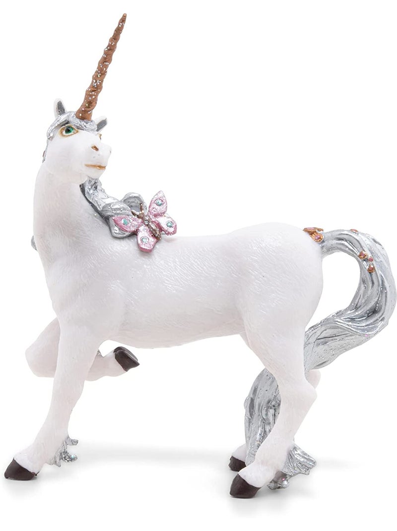 Figurine Licorne argentée Blanc - Kiabi