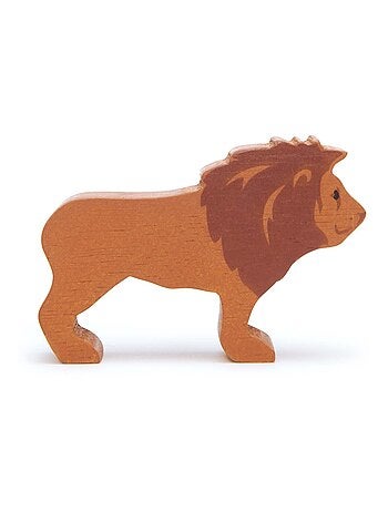 Figurine Lion en bois