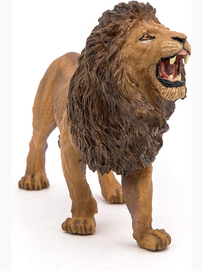 Figurine Lion rugissant Marron - Kiabi
