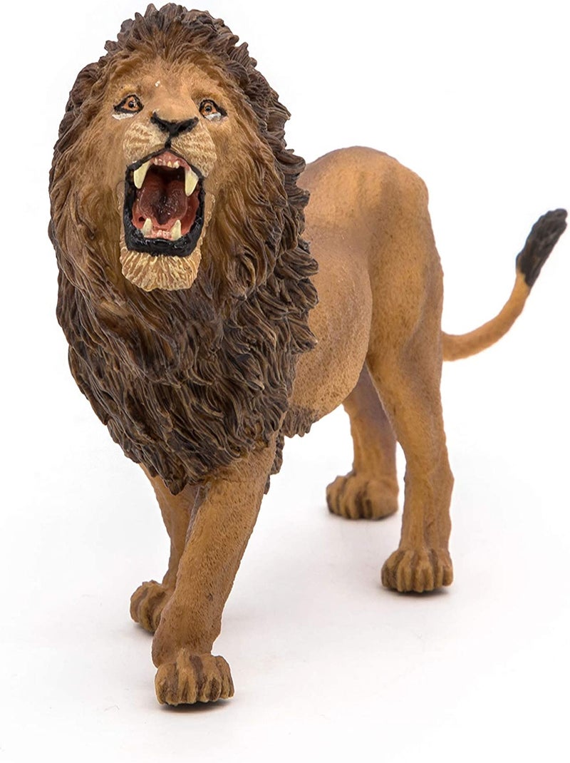 Figurine Lion rugissant Marron - Kiabi
