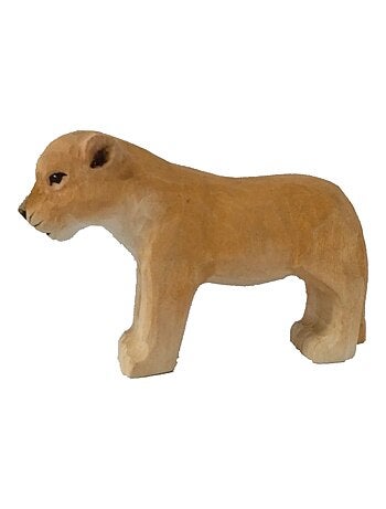 Figurine Lionceau en bois
