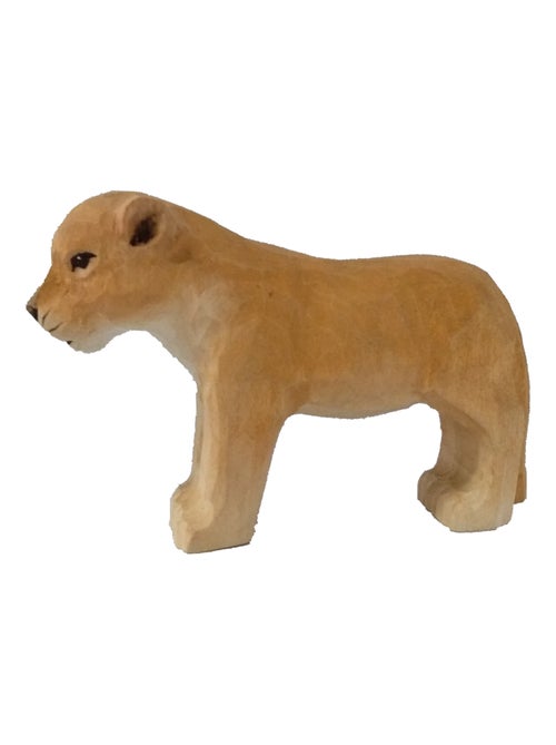 Figurine Lionceau en bois - Kiabi