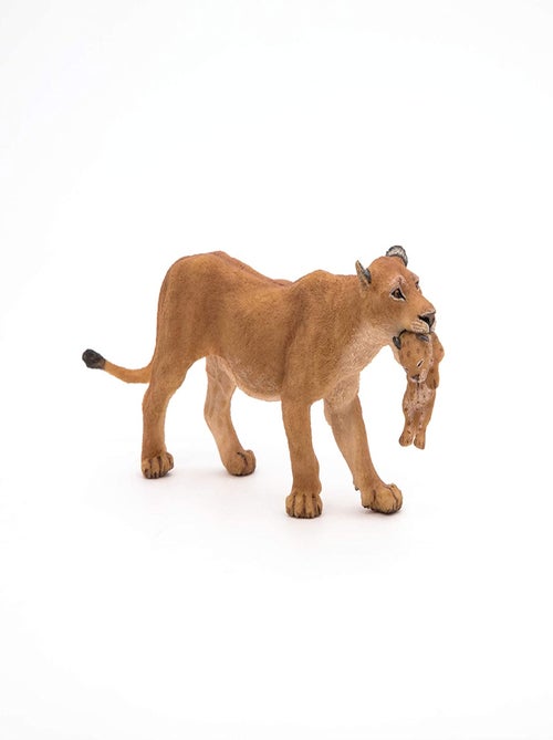 Figurine Lionne avec son bébé lionceau - Kiabi
