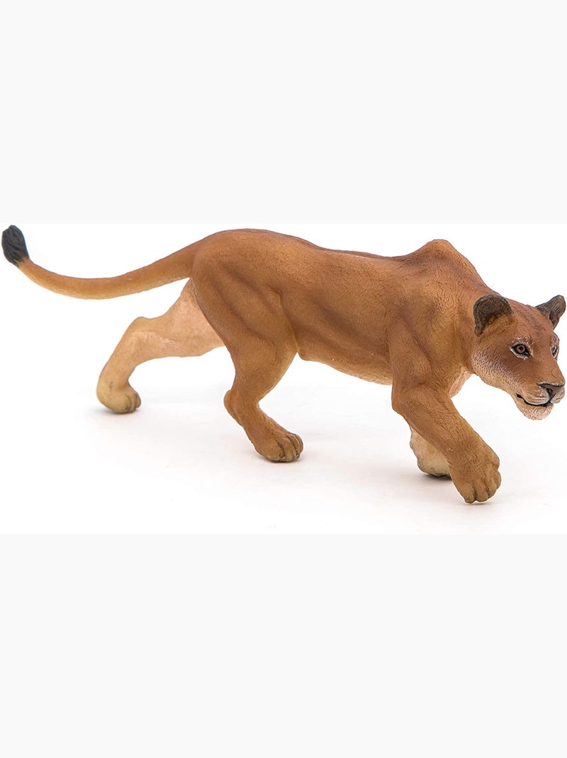 Figurine Lionne chassant Marron - Kiabi