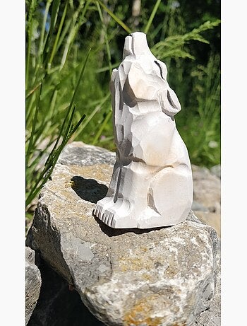 Figurine loup arctique
