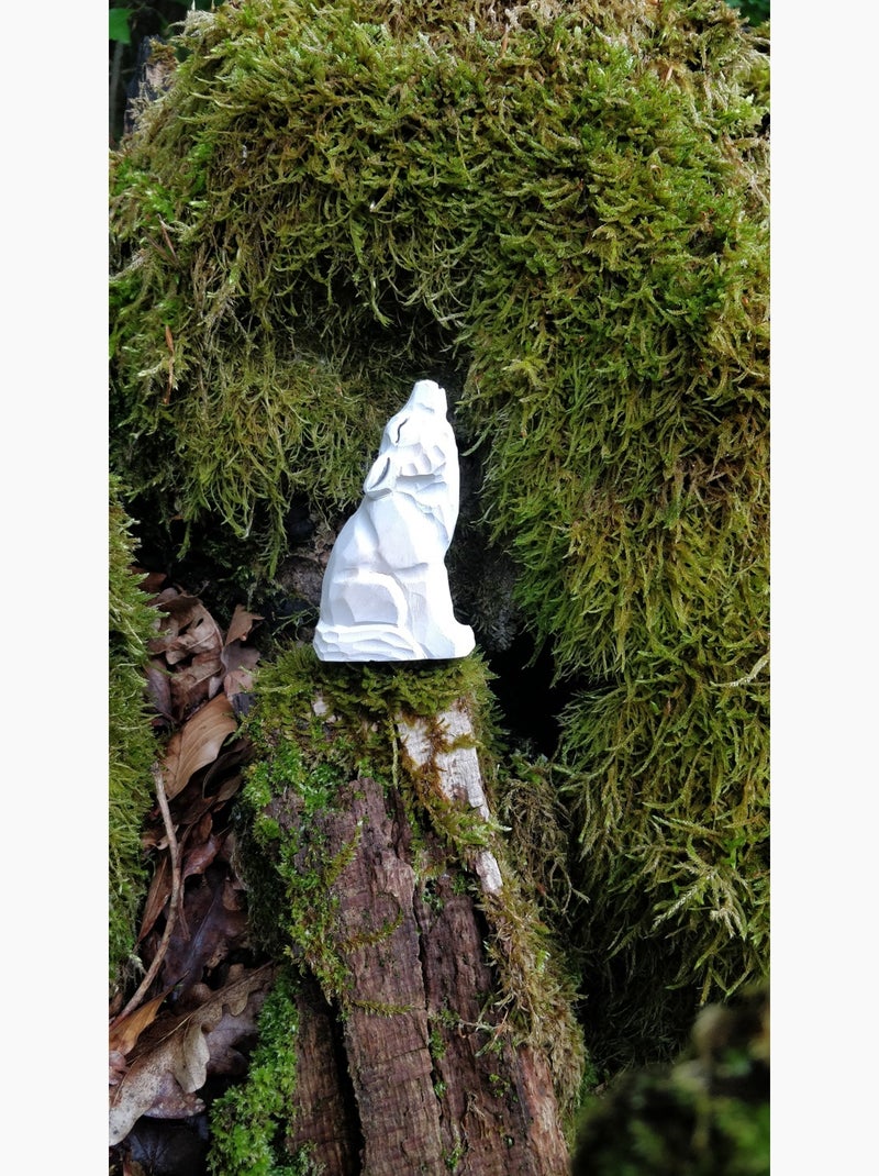 Figurine loup arctique Blanc - Kiabi