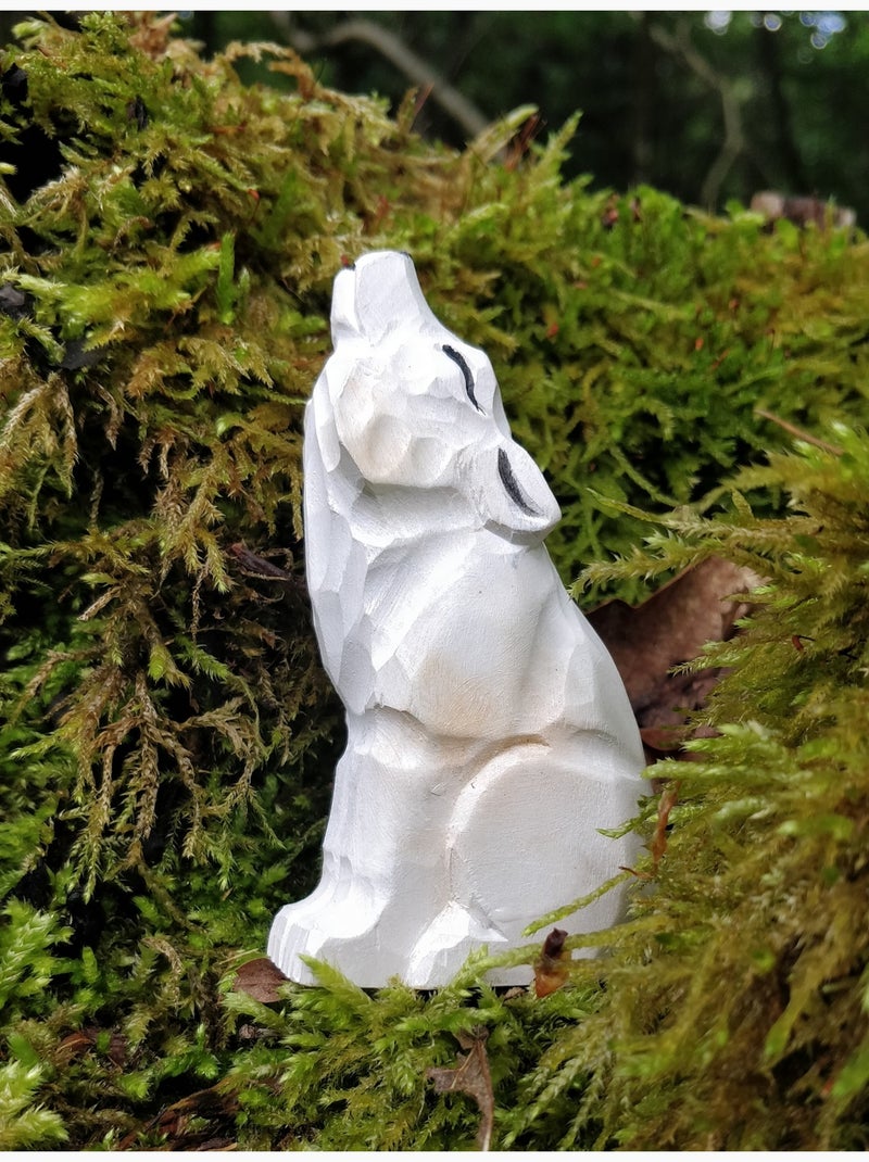 Figurine loup arctique Blanc - Kiabi