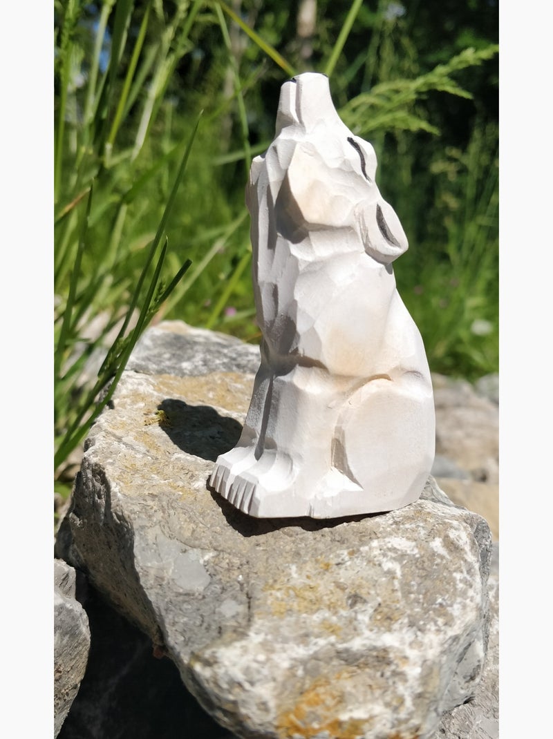Figurine loup arctique Blanc - Kiabi