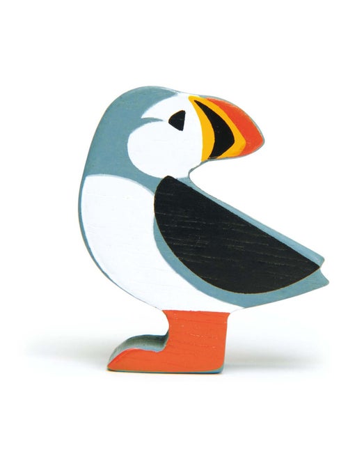 Figurine Macareux en bois - Kiabi