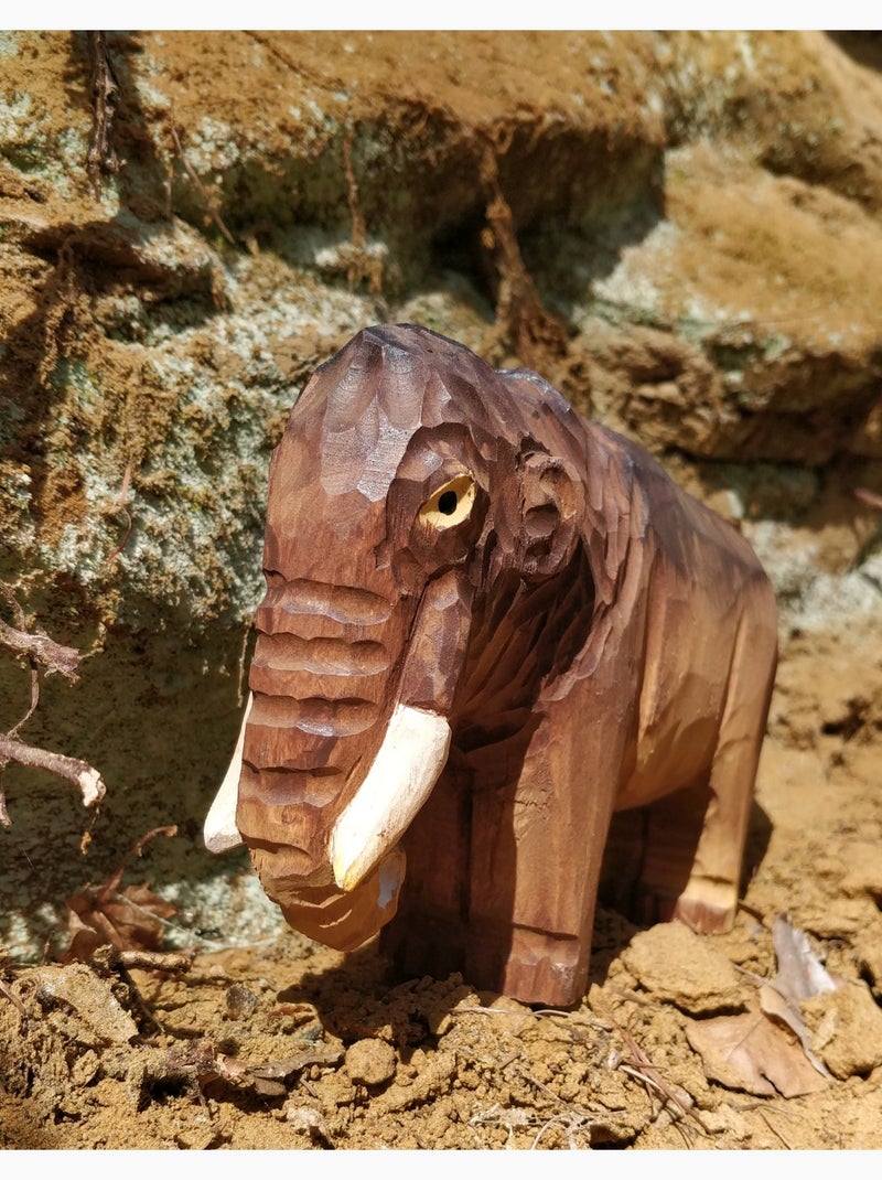 Figurine mammouth Marron - Kiabi