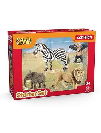 Figurine mes premiers animaux d'afrique, 4 figruines, schleich 42721 wild life, dès 3 ans