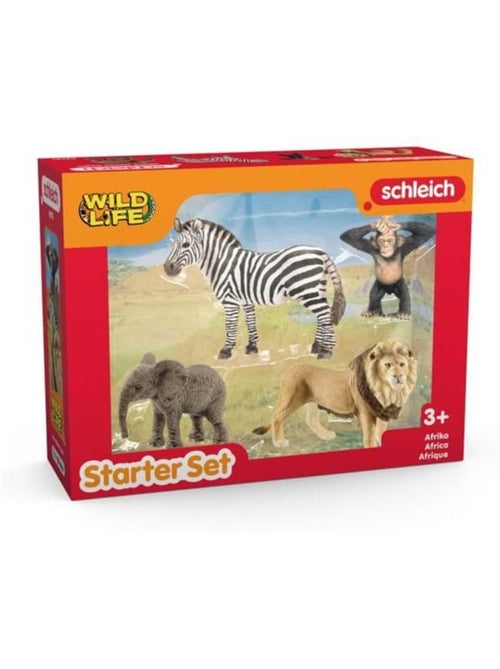 Figurine mes premiers animaux d'afrique, 4 figruines, schleich 42721 wild life, dès 3 ans - Kiabi
