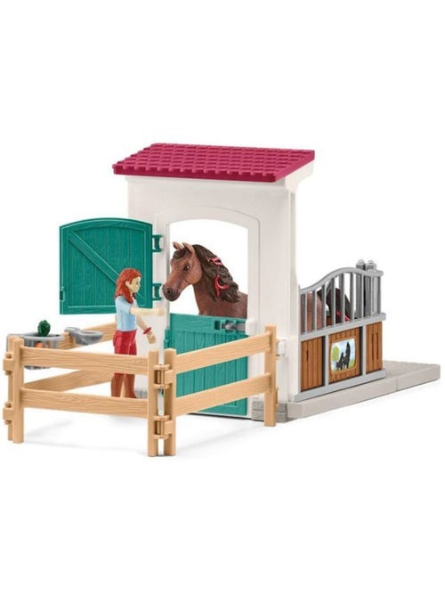 Figurine miniature - schleich - 42710 - hannah et cayenne - mobile - pvc - 32 pièces - Kiabi
