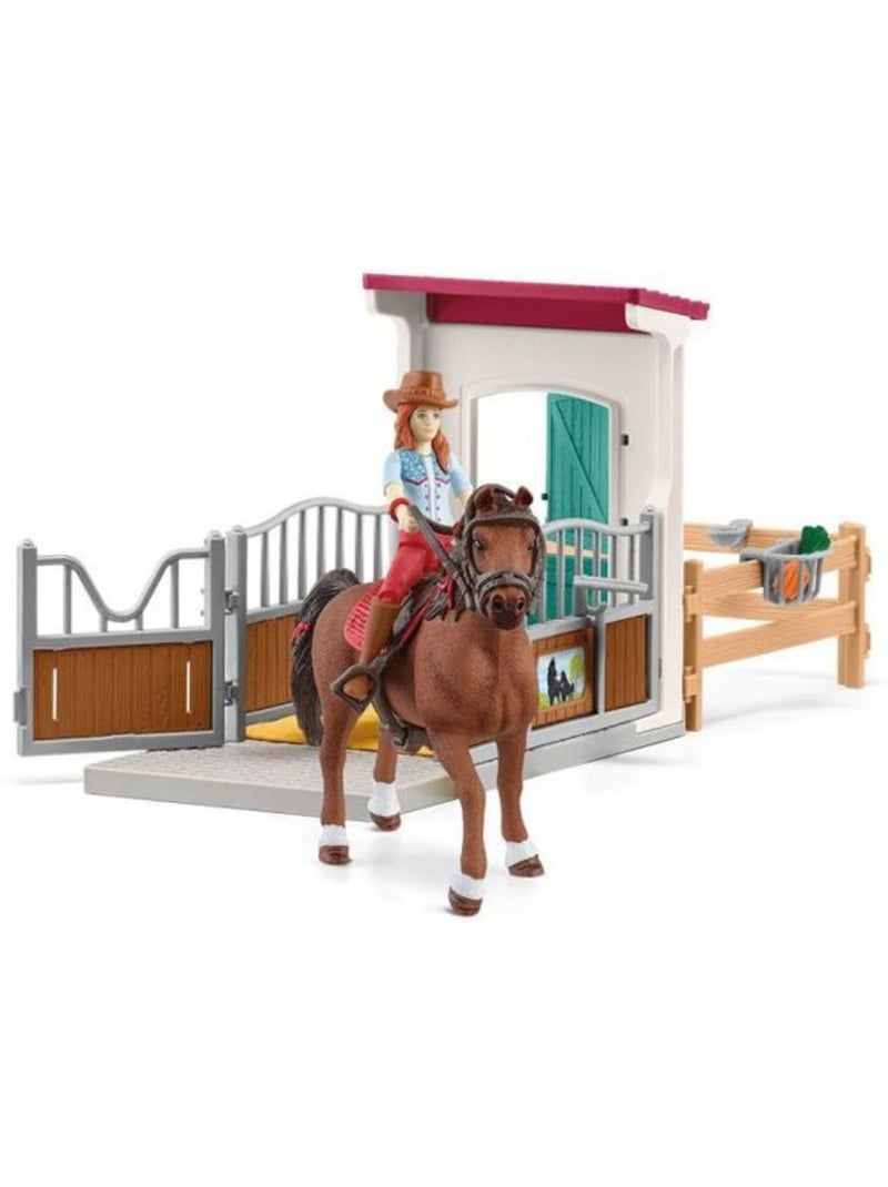 Figurine miniature - schleich - 42710 - hannah et cayenne - mobile - pvc - 32 pièces Noir - Kiabi