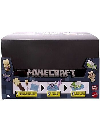 Figurine miniature - Têtes modulables avec sable à modeler, aléatoire - MATTEL Minecraft
