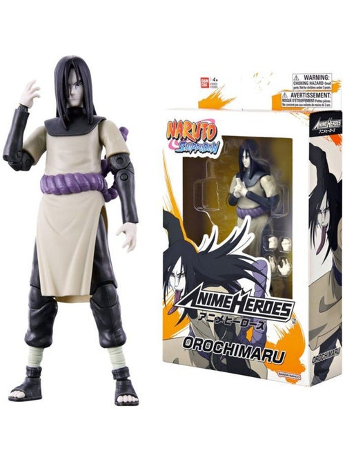 Figurine naruto shippuden - bandai - anime heroes - 36968 - orochimaru - 17 cm - Kiabi