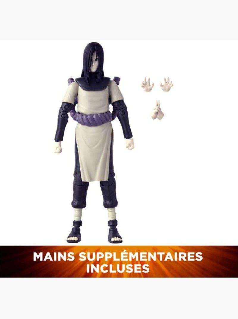 Figurine naruto shippuden - bandai - anime heroes - 36968 - orochimaru - 17 cm Noir - Kiabi