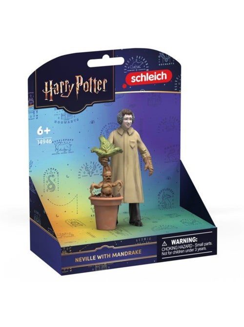 Figurine neville avec mandragore - schleich 14946 - gamme harry potter - Kiabi
