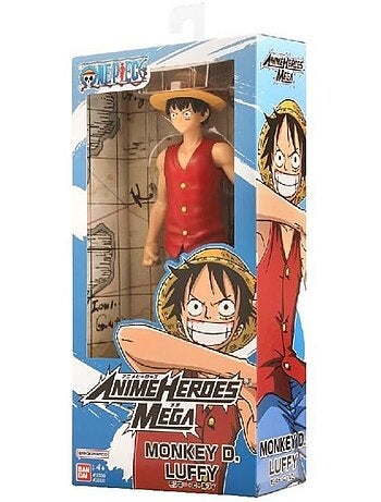 Figurine one piece - bandai - anime heroes mega - 38331 - luffy - 30 cm